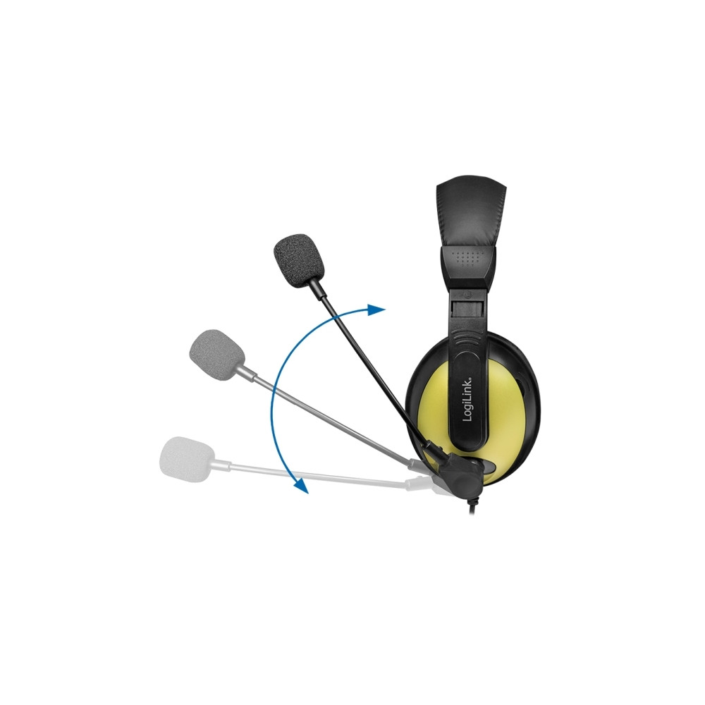 Produktbild för LogiLink Stereo Headset with High Comfort - headset