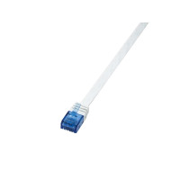 Produktbild för LogiLink SlimLine - patch-kabel - 5 m - vit