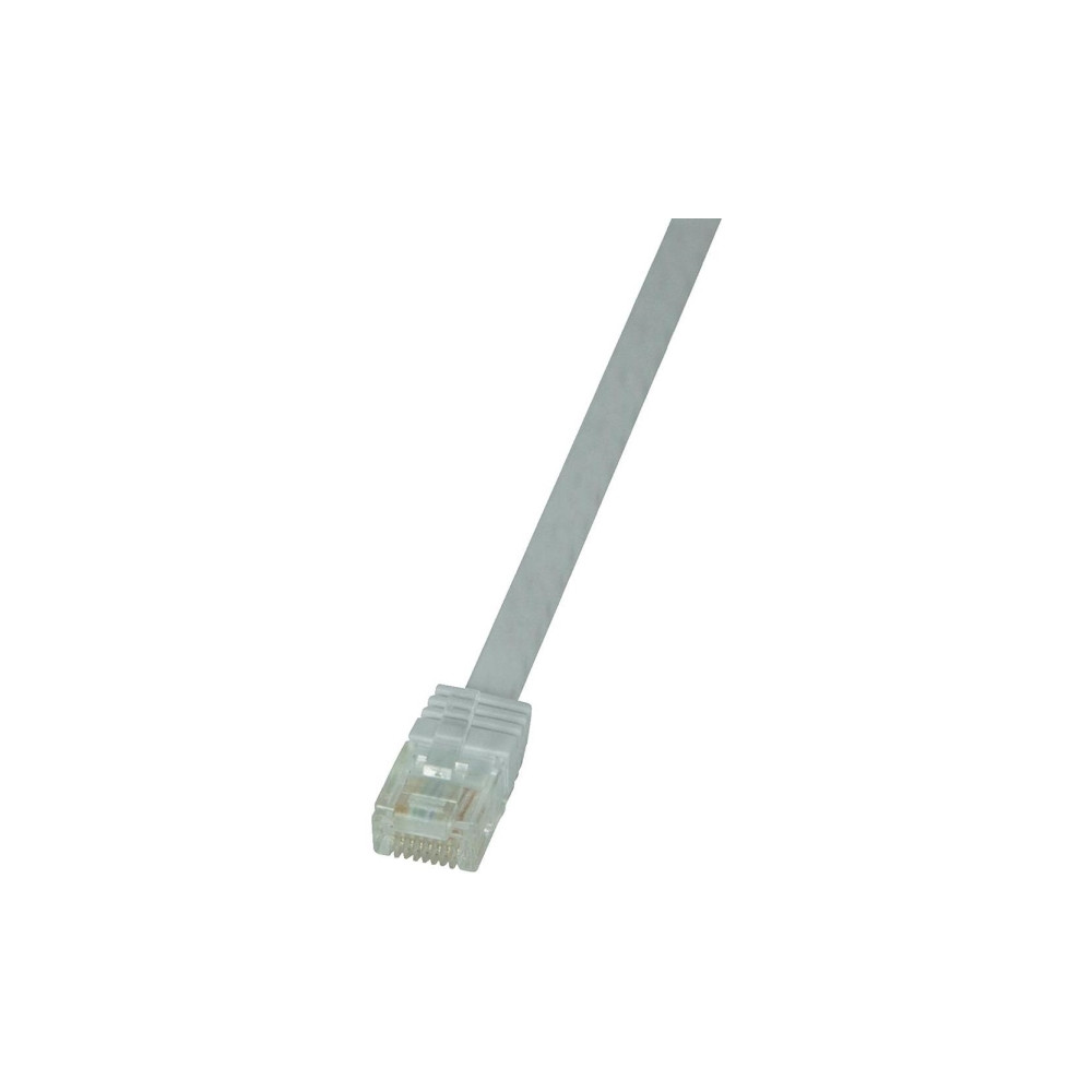 Produktbild för LogiLink SlimLine - patch-kabel - 5 m - vit