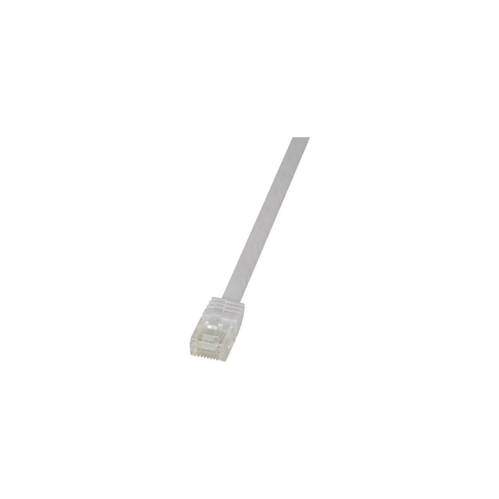 Produktbild för LogiLink SlimLine - patch-kabel - 5 m - vit