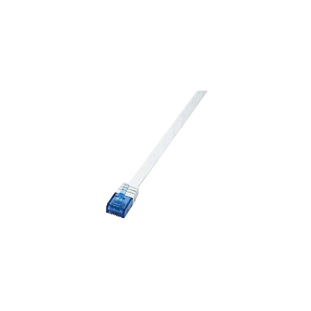 Produktbild för LogiLink SlimLine - patch-kabel - 5 m - vit