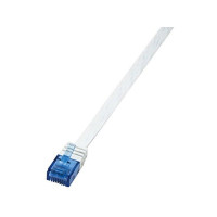 Produktbild för LogiLink SlimLine - patch-kabel - 5 m - vit