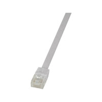Produktbild för LogiLink SlimLine - patch-kabel - 5 m - vit