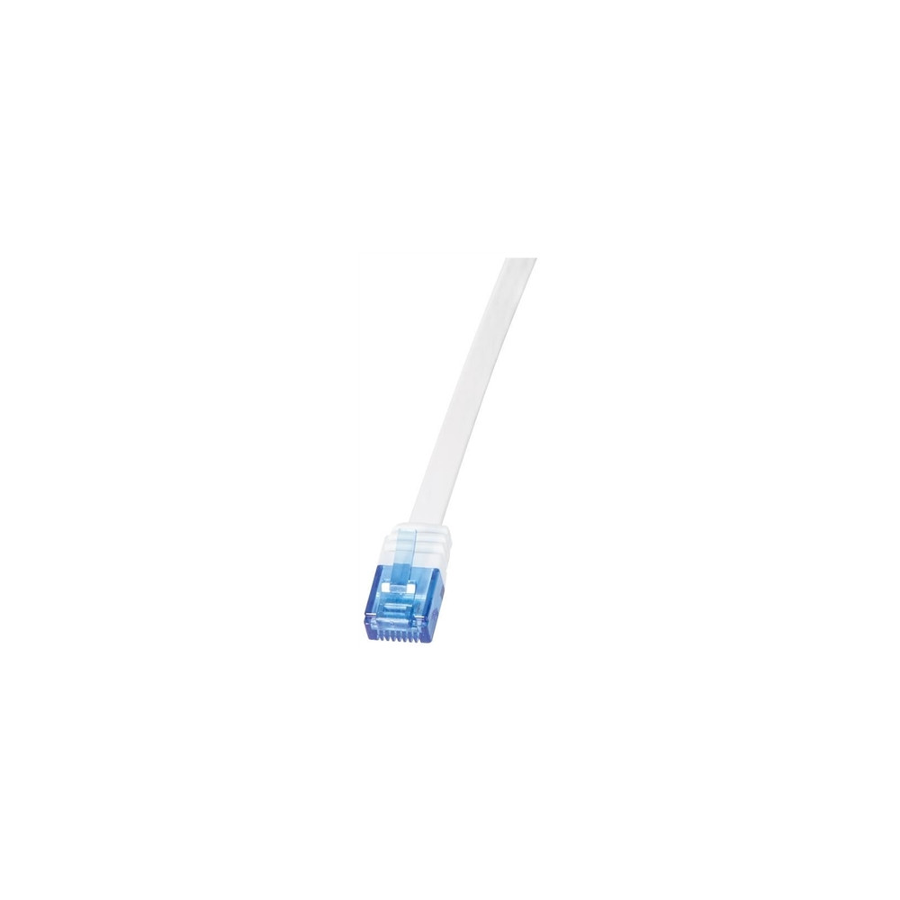 Produktbild för LogiLink SlimLine - patch-kabel - 5 m - vit