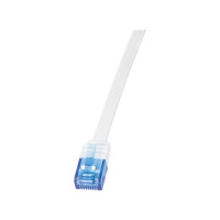 Produktbild för LogiLink SlimLine - patch-kabel - 5 m - vit