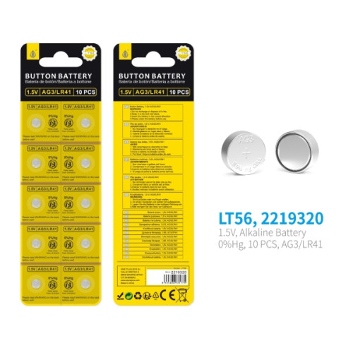 MTK Knappcellsbatteri LT56 Pack 10