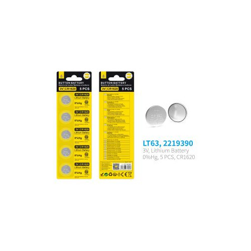 MTK OnePlus knappcellsbatteri LT63