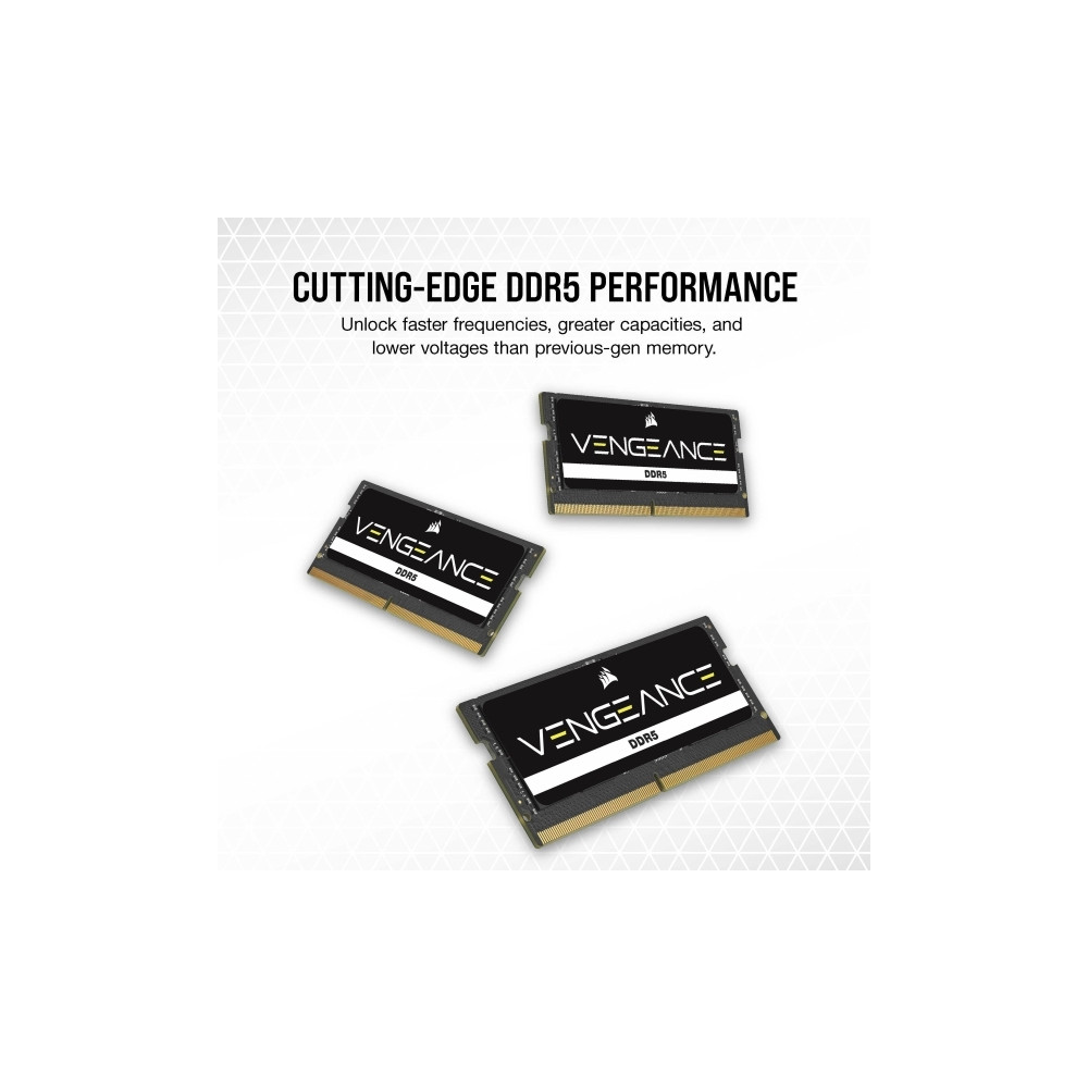 Produktbild för CORSAIR Vengeance - DDR5 - sats - 48 GB: 2 x 24 GB - SO DIMM 262-pin - 2400 MHz / PC5-38400