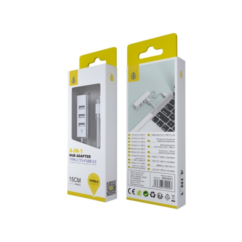 MTK OnePlus USB-C-hubb med 4 x USB 2.0-portar