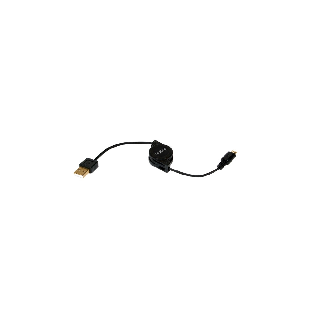 Produktbild för LogiLink - USB-kabel - USB till mikro-USB typ B - 75 cm