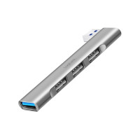 Produktbild för LogiLink USB 3.2 Gen1 Hub, 4-portar, USB-A, 1x USB3.0 AF, 3x...