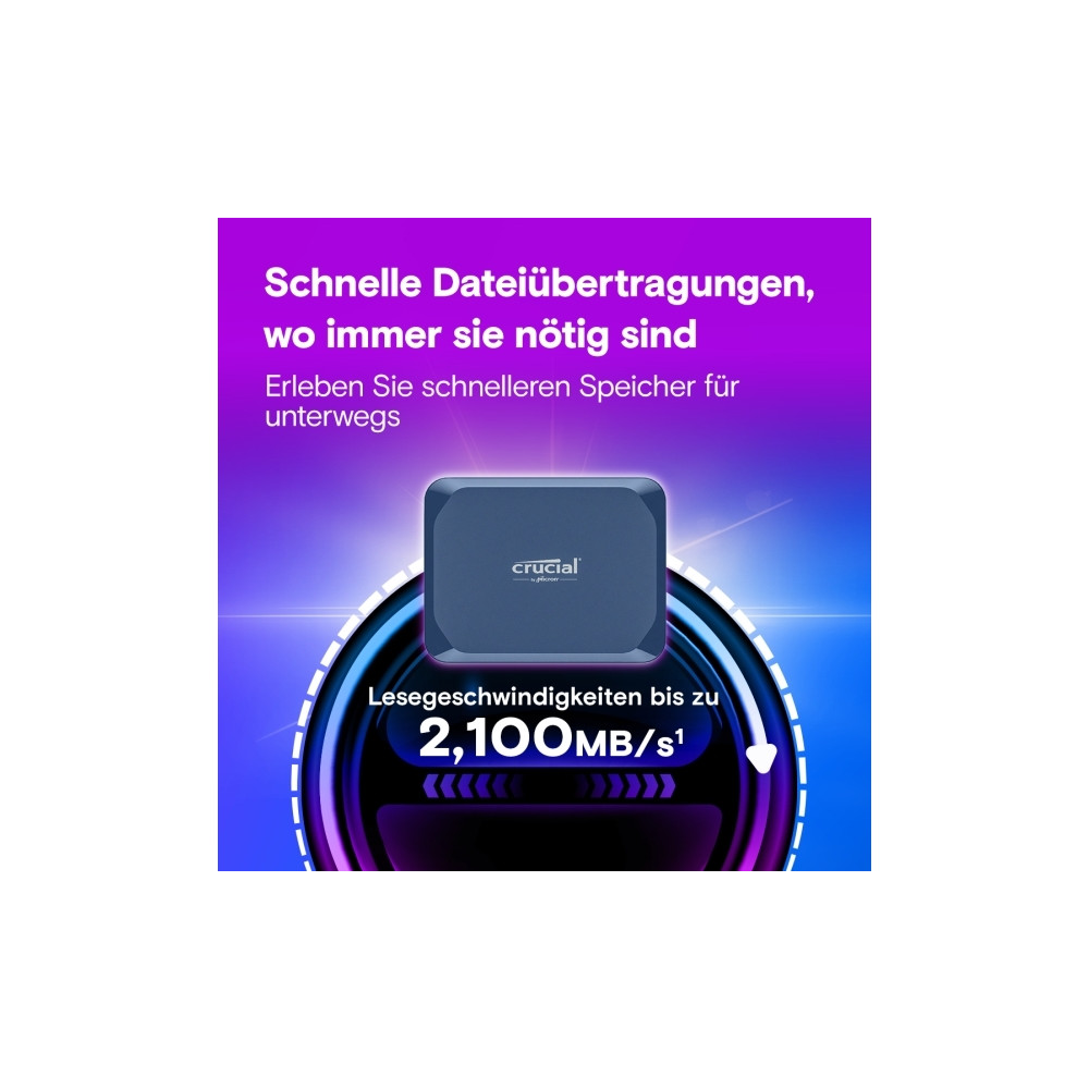 Produktbild för Crucial X10 - SSD - 4 TB - USB 3.2 Gen 2x2