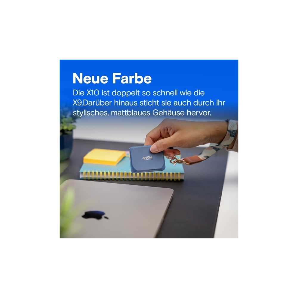 Produktbild för Crucial X10 - SSD - 4 TB - USB 3.2 Gen 2x2