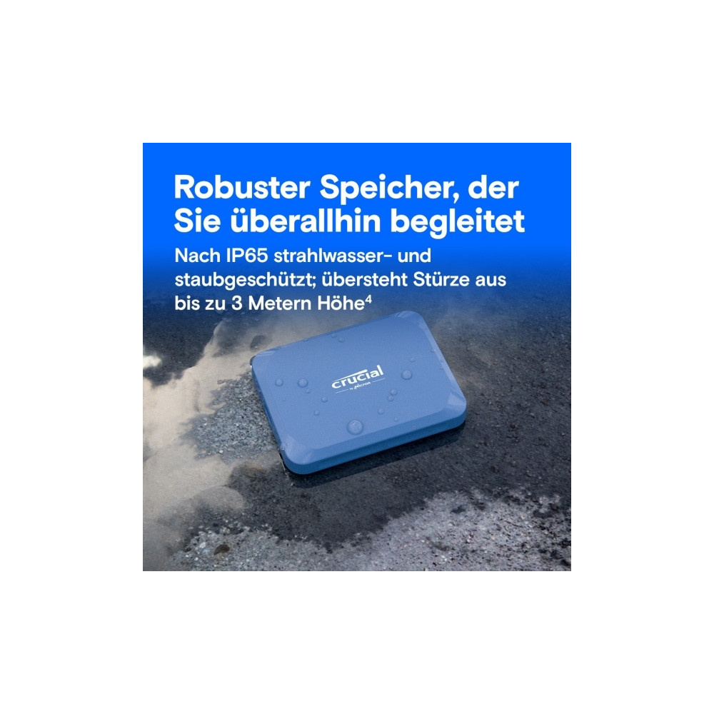 Produktbild för Crucial X10 - SSD - 4 TB - USB 3.2 Gen 2x2
