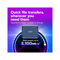 Produktbild för Crucial X10 - SSD - 4 TB - USB 3.2 Gen 2x2