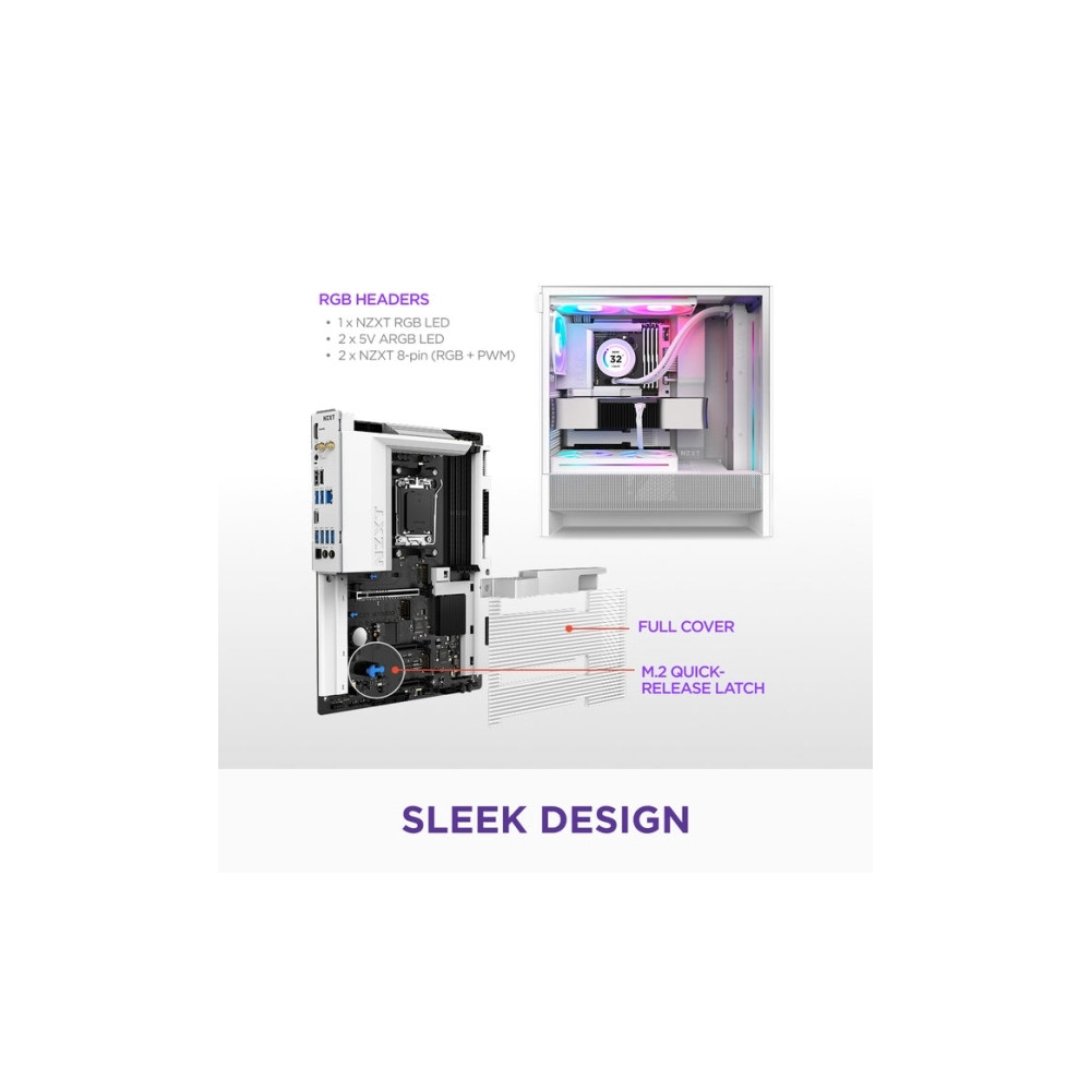 Produktbild för NZXT N7 B850 - moderkort - ATX - Socket AM5 - AMD B850