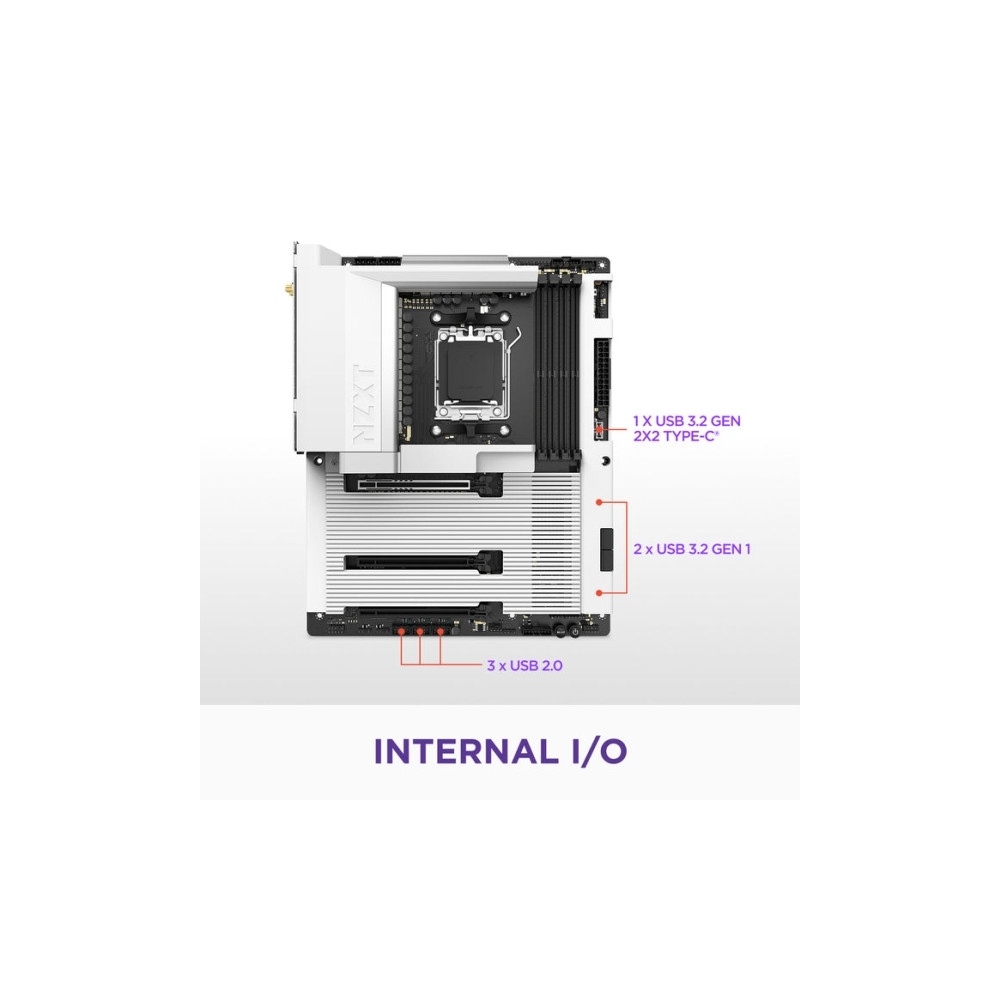 Produktbild för NZXT N7 B850 - moderkort - ATX - Socket AM5 - AMD B850
