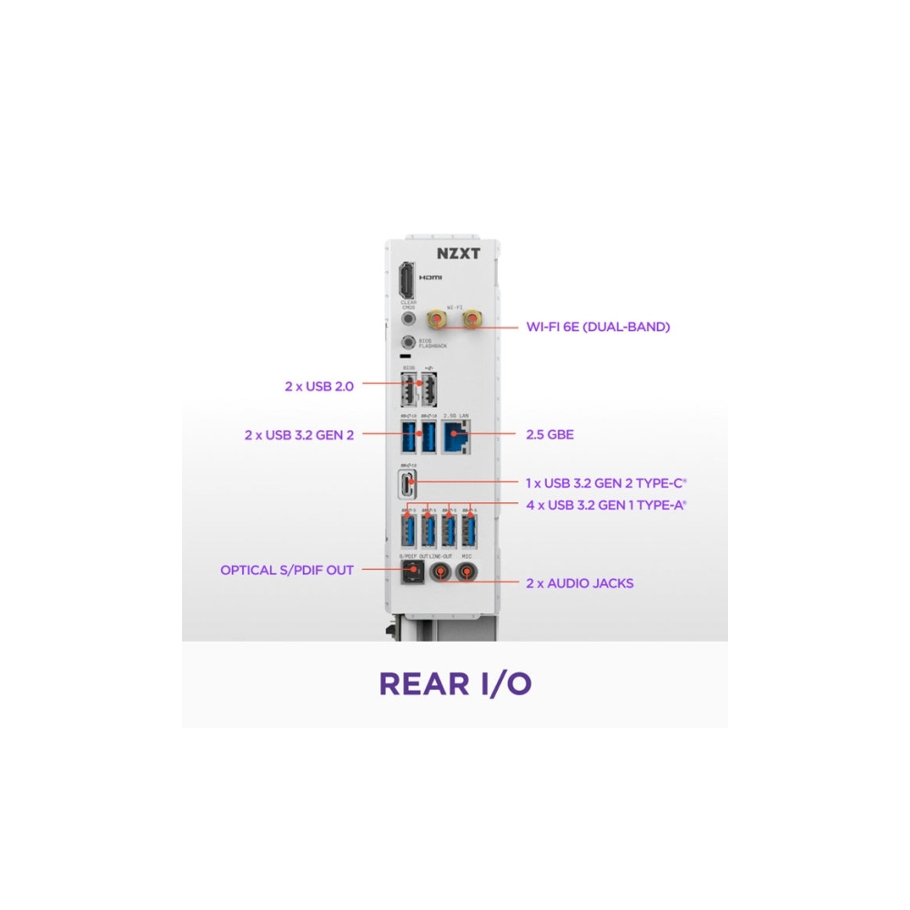 Produktbild för NZXT N7 B850 - moderkort - ATX - Socket AM5 - AMD B850
