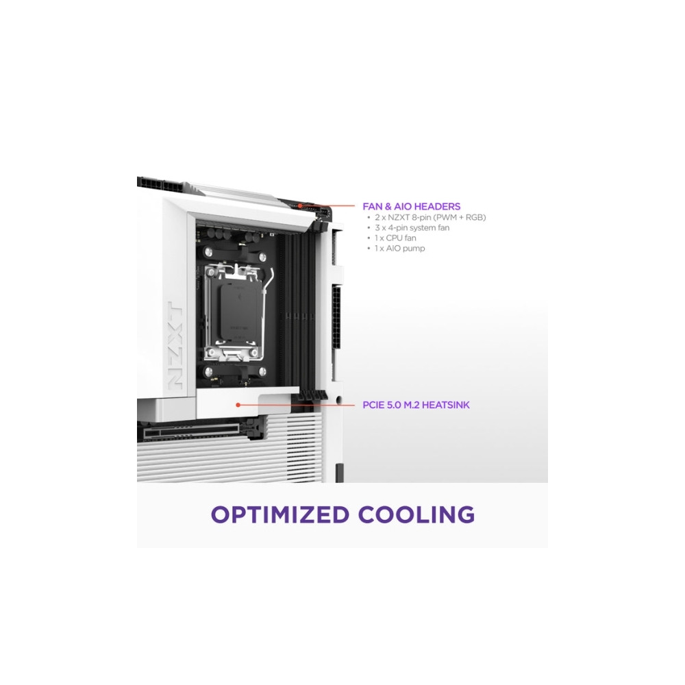 Produktbild för NZXT N7 B850 - moderkort - ATX - Socket AM5 - AMD B850