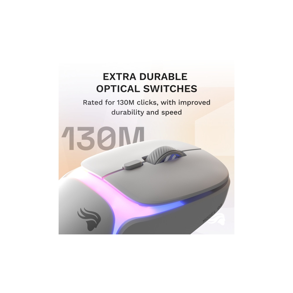 Produktbild för Glorious Gaming Model O3 Wireless, högerhand, Optisk, RF Trå...
