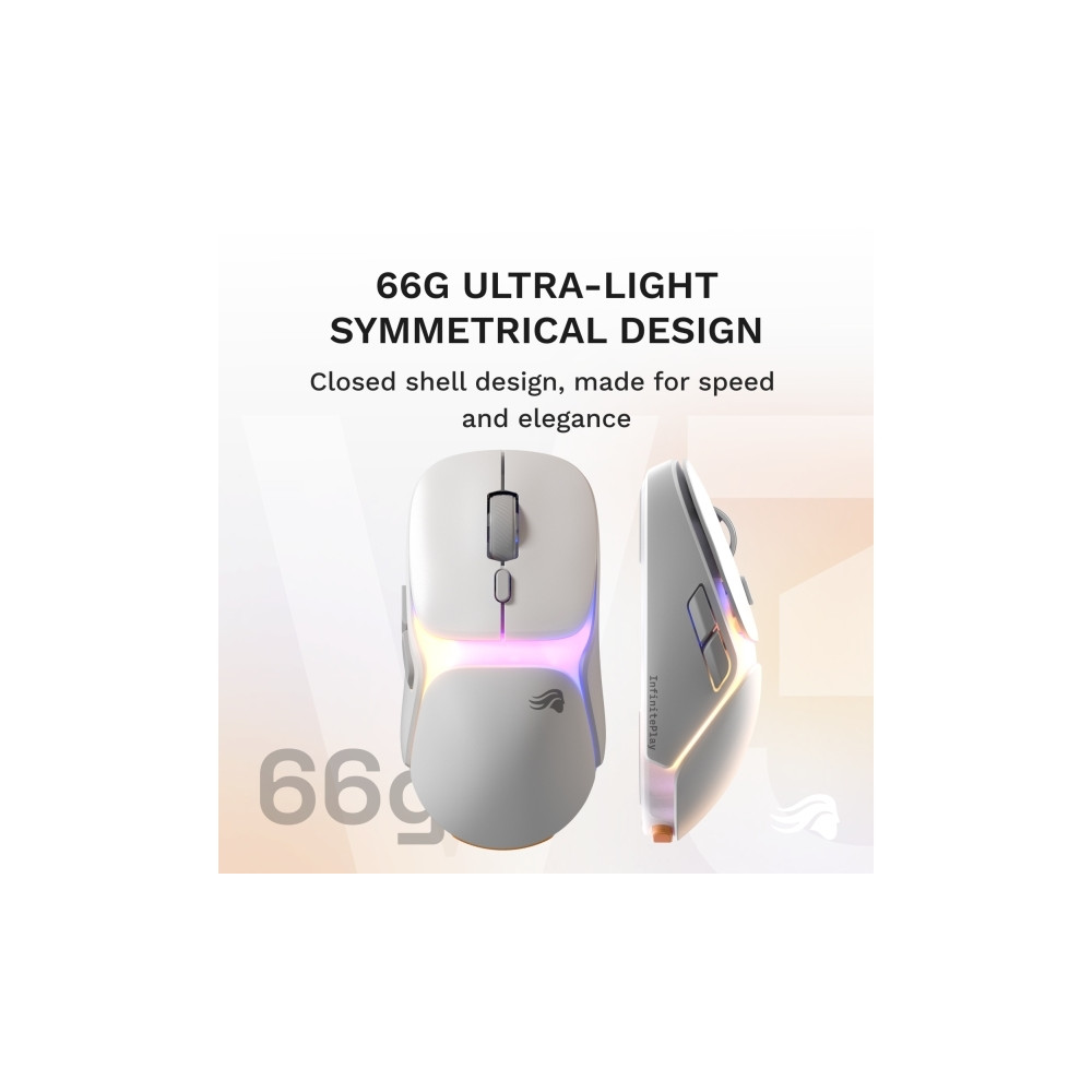 Produktbild för Glorious Gaming Model O3 Wireless, högerhand, Optisk, RF Trå...