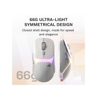 Produktbild för Glorious Gaming Model O3 Wireless, högerhand, Optisk, RF Trå...