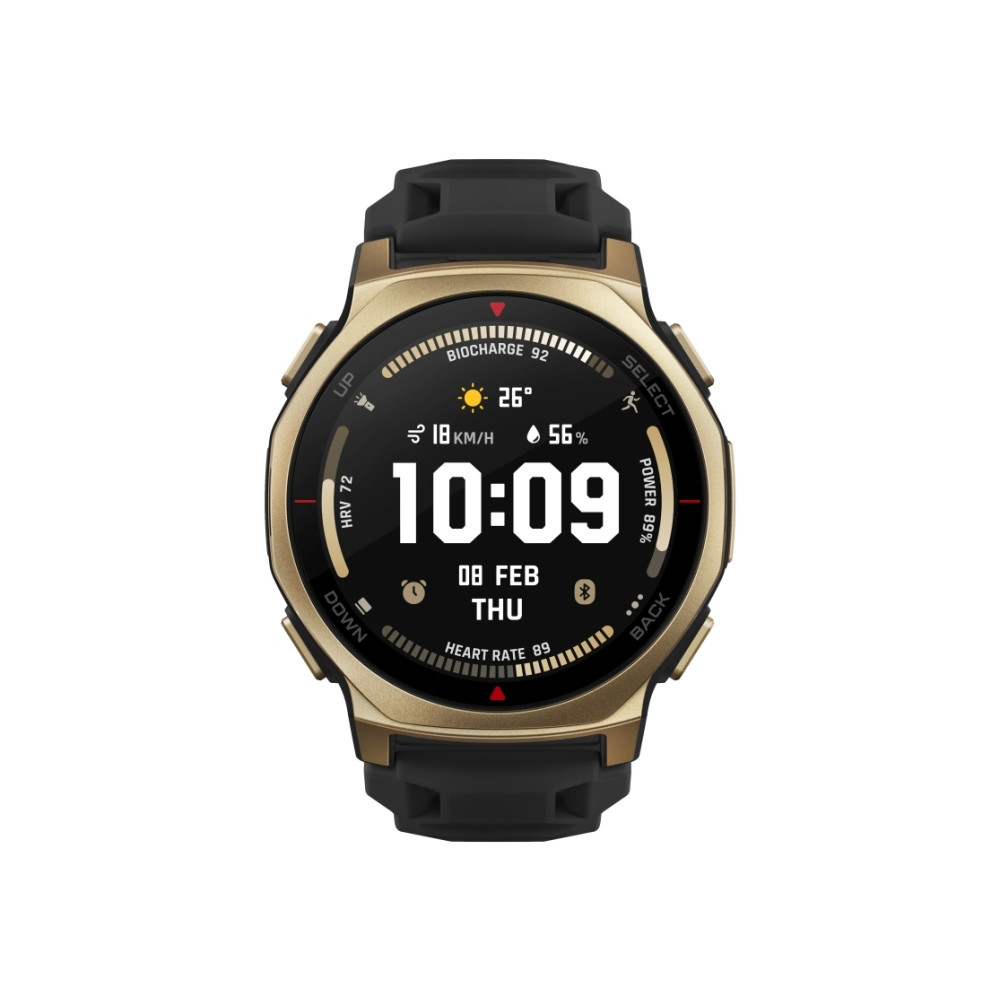 Produktbild för Amazfit T-Rex 3 Pro Ja smart klocka med rem - svart guld