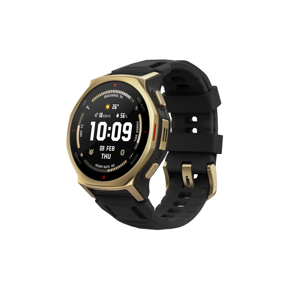 Produktbild för Amazfit T-Rex 3 Pro Ja smart klocka med rem - svart guld