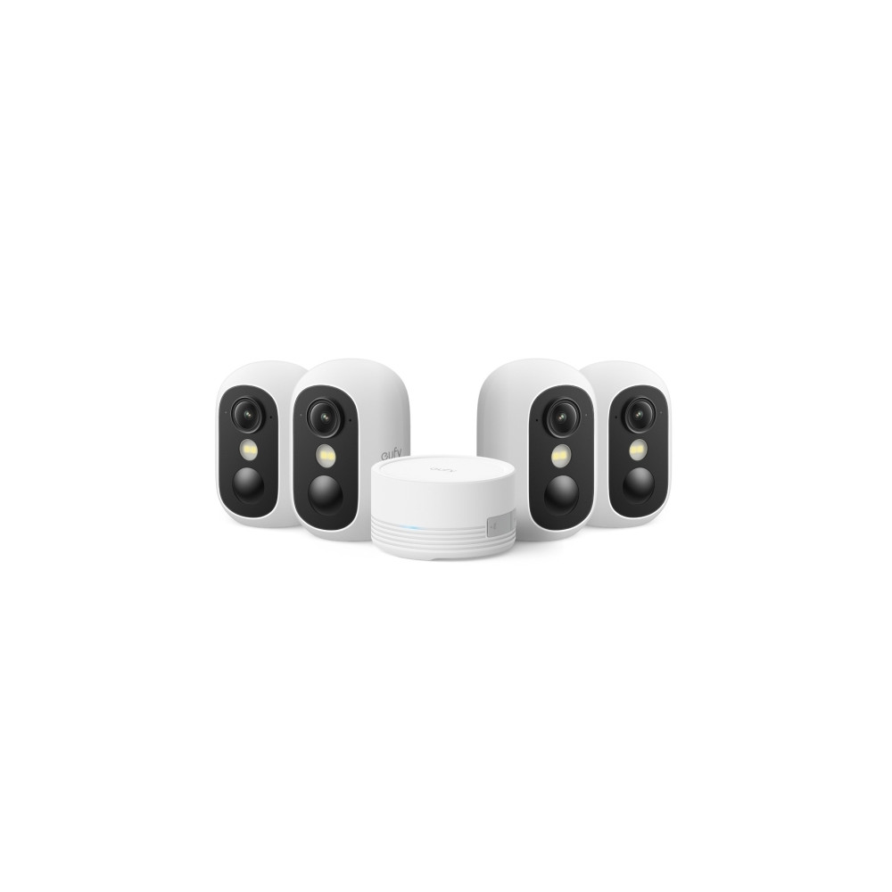 Produktbild för Eufy eufyCam C35 - 4 kamerakit - nätverksövervakningskamera - med HomeBase Mini