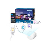 Produktbild för Eufy Permanent S4 - ljuskedja - LED - varmt vitt till kallt vitt ljus - 1500-9000 K - vit