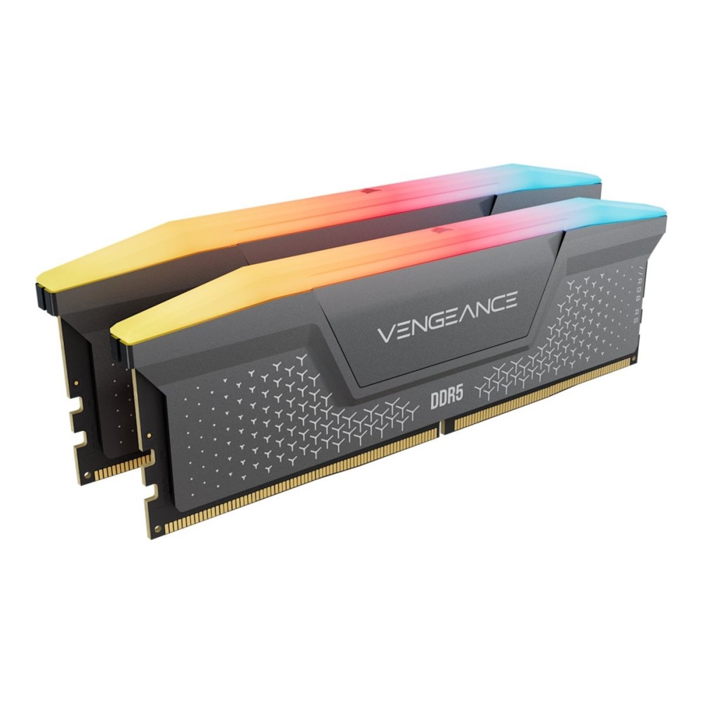 Produktbild för CORSAIR Vengeance RGB RS - DDR5 - sats - 64 GB: 2 x 32 GB - DIMM 288-pin / PC5-48000 - ej buffrad