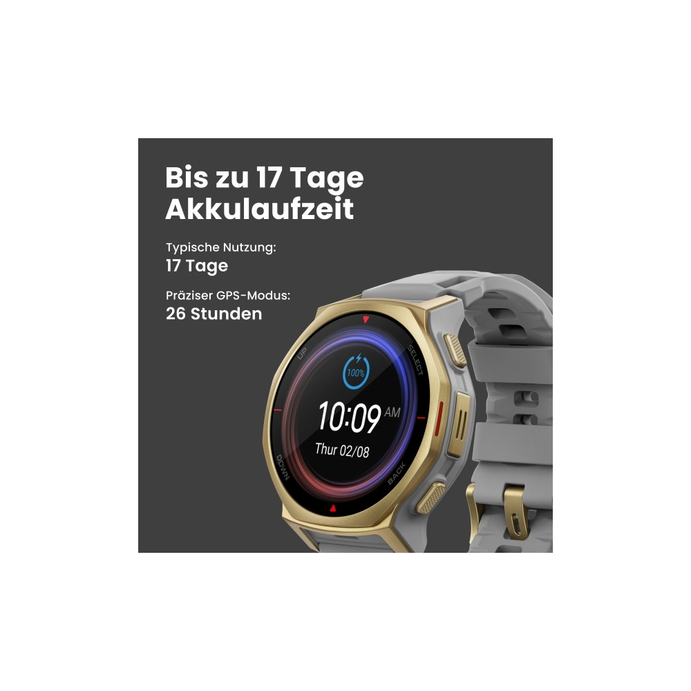 Produktbild för Amazfit T-rex 3 Pro, 3,35 cm (1.32"), AMOLED, Pekskärm, 16 G...