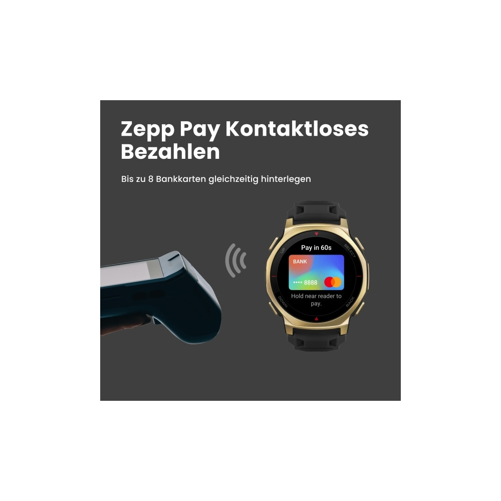 Produktbild för Amazfit T-rex 3 Pro, 3,35 cm (1.32"), AMOLED, Pekskärm, 16 G...