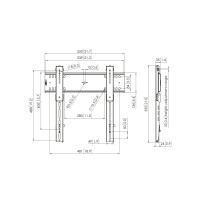 Produktbild för Vogel's Professional PFW 6400 konsol - för platt panel - svart