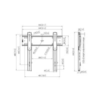 Produktbild för Vogel's Professional PFW 6400 konsol - för platt panel - svart