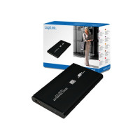 Produktbild för LogiLink Enclosure 2,5 inch S-ATA HDD USB 2.0 Alu - förvaringslåda - SATA 1.5Gb/s - USB 2.0
