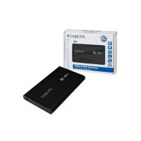 Produktbild för LogiLink Enclosure 2,5 inch S-ATA HDD USB 2.0 Alu - förvaringslåda - SATA 1.5Gb/s - USB 2.0