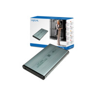 Produktbild för LogiLink Enclosure 2,5 inch S-ATA HDD USB 2.0 Alu - förvaringslåda - SATA 1.5Gb/s - USB 2.0