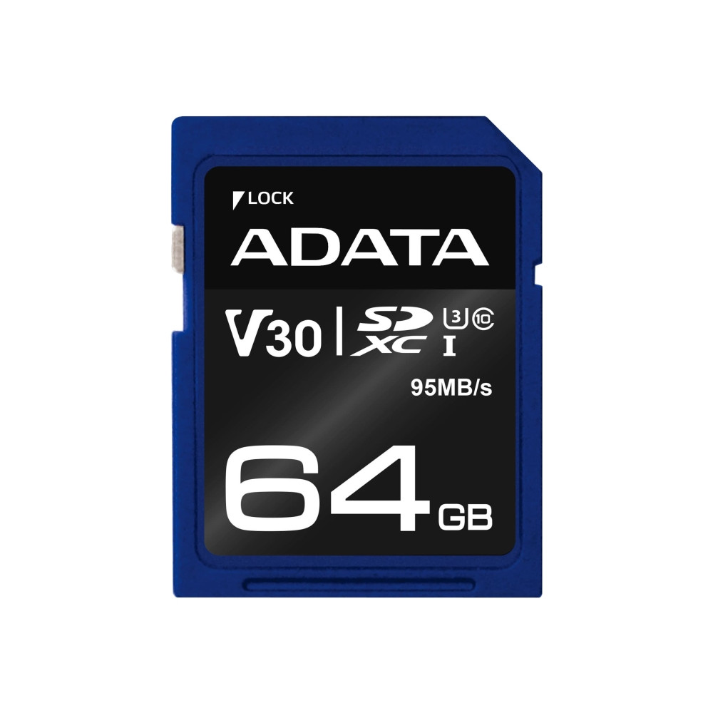 Produktbild för ADATA Premier Pro - flash-minneskort - 64 GB - SDXC UHS-I
