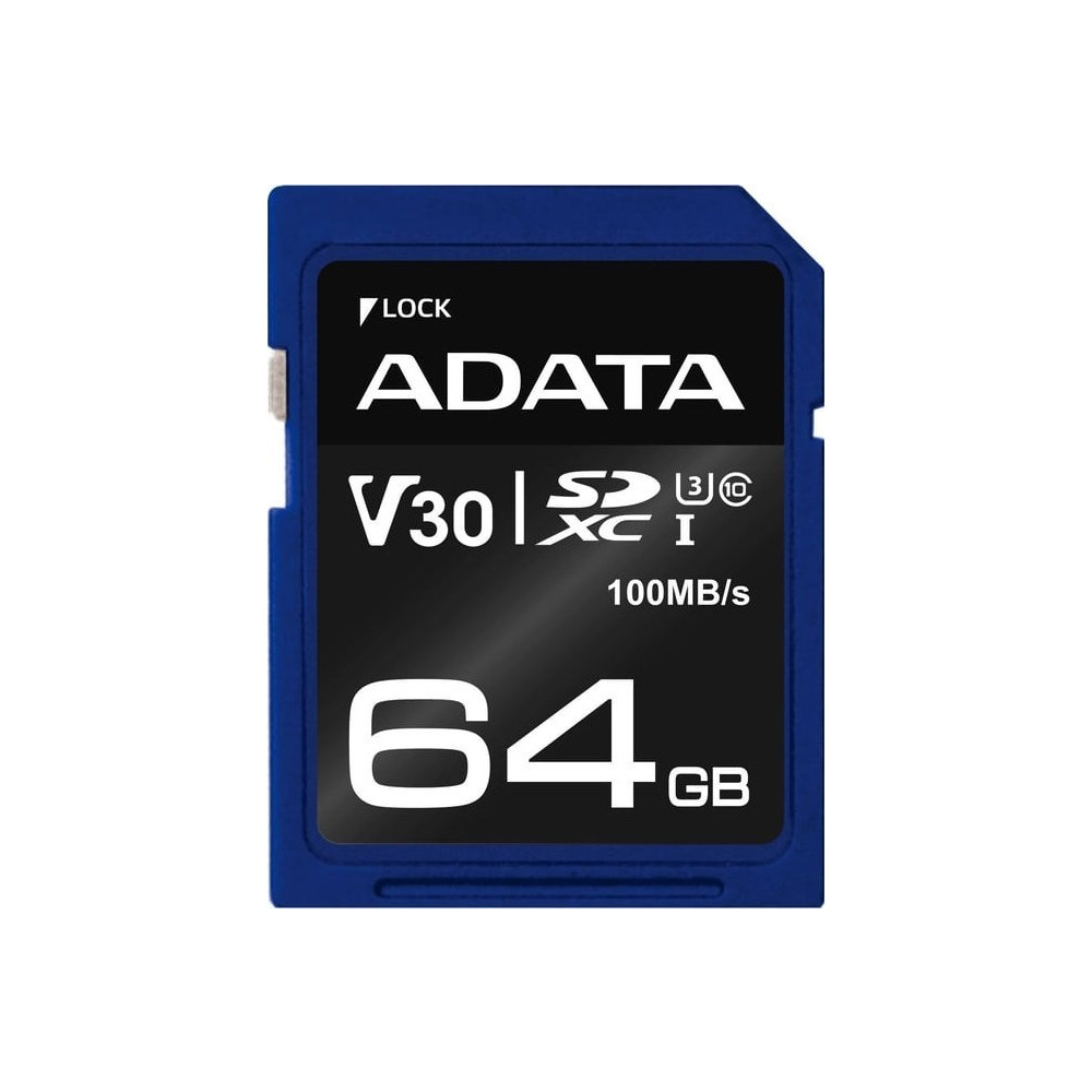 Produktbild för ADATA Premier Pro - flash-minneskort - 64 GB - SDXC UHS-I