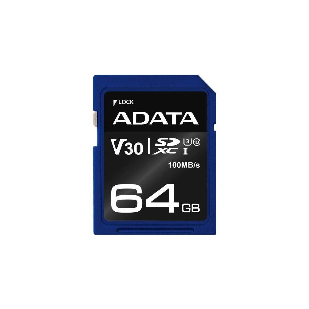 Produktbild för ADATA Premier Pro - flash-minneskort - 64 GB - SDXC UHS-I