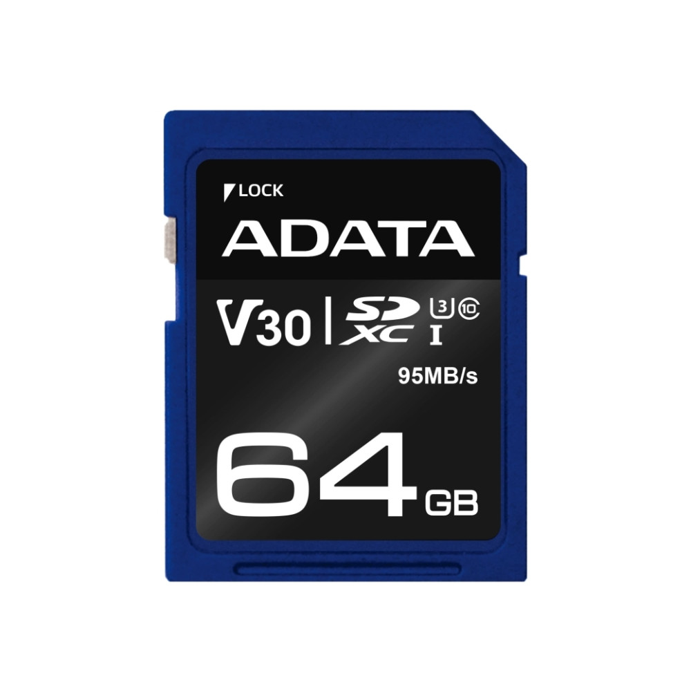Produktbild för ADATA Premier Pro - flash-minneskort - 64 GB - SDXC UHS-I