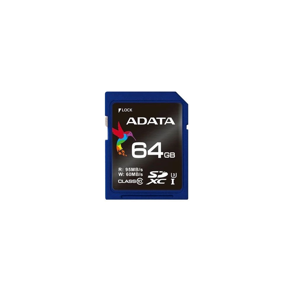 Produktbild för ADATA Premier Pro - flash-minneskort - 64 GB - SDXC UHS-I