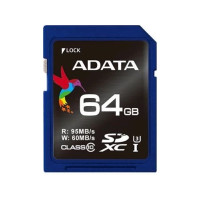 Produktbild för ADATA Premier Pro - flash-minneskort - 64 GB - SDXC UHS-I