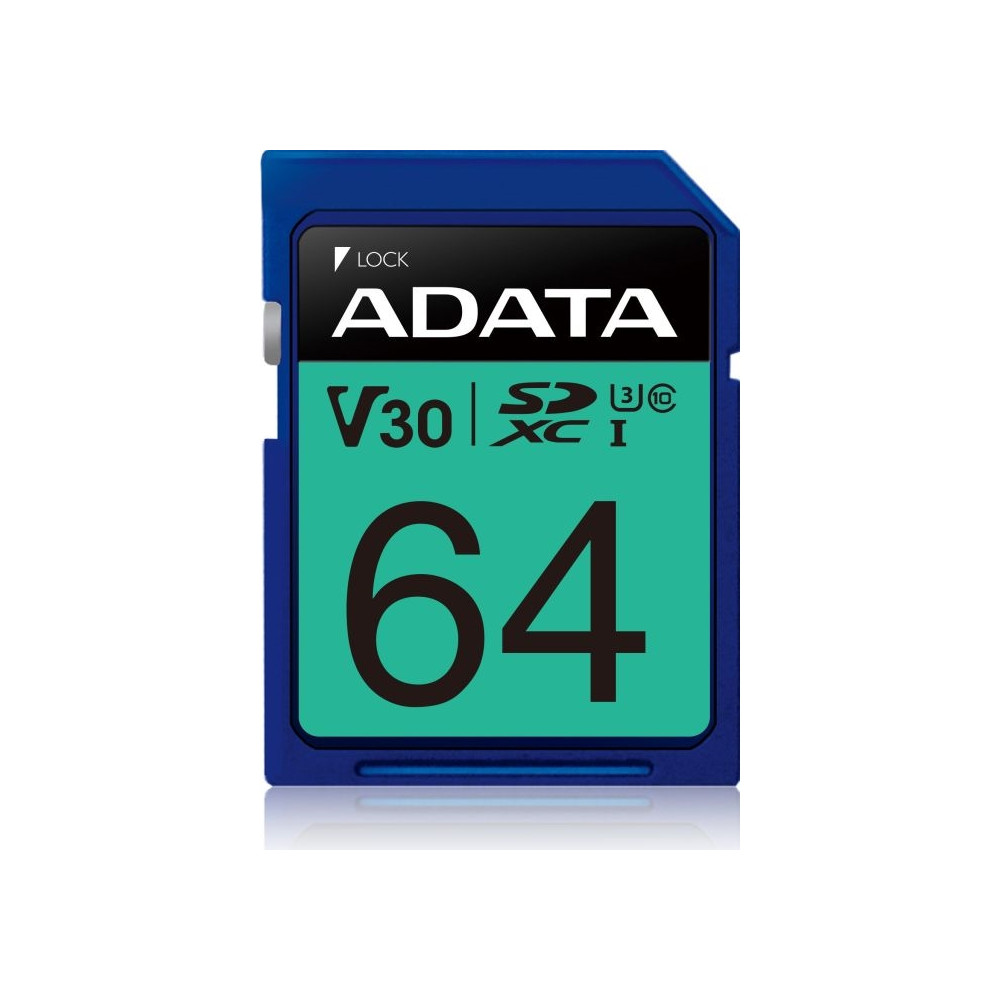 Produktbild för ADATA Premier Pro - flash-minneskort - 64 GB - SDXC UHS-I