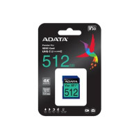Produktbild för ADATA Premier Pro SDXC UHS-I U3 Class 10 (V30S) - flash-minneskort - 512 GB - SDXC UHS-I