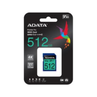 Produktbild för ADATA Premier Pro SDXC UHS-I U3 Class 10 (V30S) - flash-minneskort - 512 GB - SDXC UHS-I