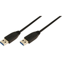 Produktbild för USB LogiLink USB 3.0 typ-A till typ-A kabel 2m
