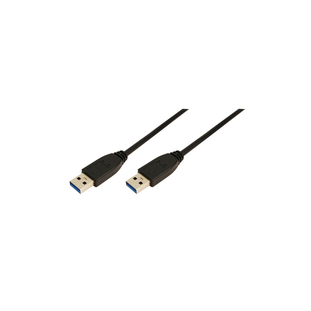 Produktbild för USB LogiLink USB 3.0 typ-A till typ-A kabel 2m