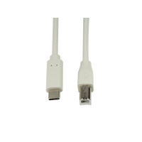 Produktbild för LogiLink - USB typ C-kabel - USB typ B till USB-C - 2 m
